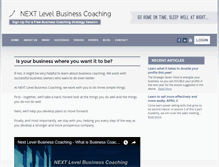 Tablet Screenshot of nextlevelbusinesscoaching.biz